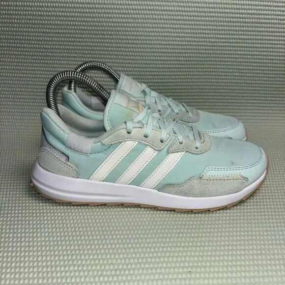 adidas Retrorun Running Sneakers Womens Size 6 GZ5350 HaloMint/White/Halo  Blue